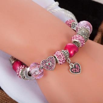 Candy Online Europe And The United States Trendy 925 Silver Pandora Charm Bracelet Crystal Bracelet B16074 June 2018 - 5 Candy Online Europe and the United States trendy 925 Silver Pandora charm bracelet crystal bracelet B16074 - 5