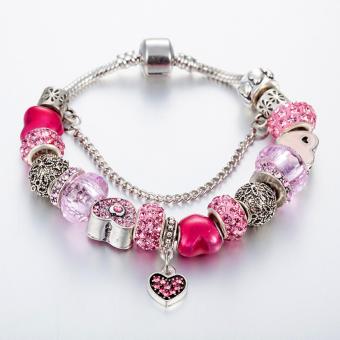 Candy Online Europe And The United States Trendy 925 Silver Pandora Charm Bracelet Crystal Bracelet B16074 June 2018 - 2 Candy Online Europe and the United States trendy 925 Silver Pandora charm bracelet crystal bracelet B16074 - 2
