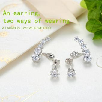 Candy Online Korean Fashion Diamond 925 Silver Earrings Jewelry ED109 June 2018 - 3 Candy Online Korean fashion diamond 925 silver earrings jewelry ED109 - 3