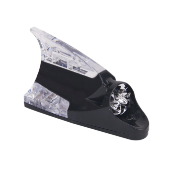 Car Auto Wind Power LED Light Shark Fin Antenna Flash Lamp Black June 2018 - 2 Car Auto Wind Power LED Light Shark Fin Antenna Flash Lamp Black - 2