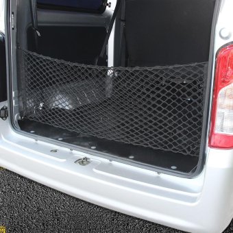 Car Trunk SUV Rear Cargo Organizer Storage Elastic Mesh Net Holder4 Hooks Black - Intl June 2018 - 2 Car Trunk SUV Rear Cargo Organizer Storage Elastic Mesh Net Holder4 Hooks Black - intl - 2