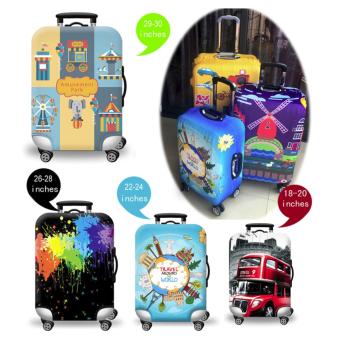 (Cover Only) Elite Luggage Cover / Suitcase Cover ( Black Ink ) - Large June 2018 - 4 (Cover only) Elite Luggage Cover / Suitcase Cover ( Black Ink ) - Large - 4