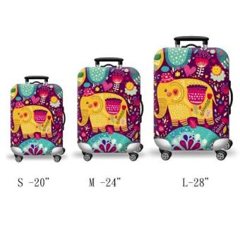 (Cover Only) Elite Luggage Cover / Suitcase Cover ( Thai Elephant )- Large June 2018 - 2 (Cover only) Elite Luggage Cover / Suitcase Cover ( Thai Elephant )- large - 2