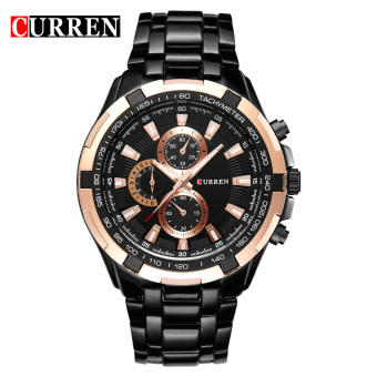 CURREN 8023 Men Watches Quartz Watch Waterproof Black White Gold April 2018 - 3 CURREN 8023 men watches quartz watch waterproof black white gold - 3