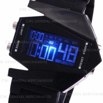 CWL-wrist Clocks Unisex Fashion Aviation Aircraft Led Bombersmilitary Sports Plane Watch (BLACK) July 2018 - 3 CWL-wrist clocks unisex fashion aviation aircraft led bombersmilitary sports plane watch (BLACK) - 3
