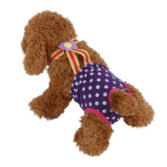 Dog Diaper Suspender Underwear Reusable Washable Pants Purple M -intl June 2018 - 5 Dog Diaper Suspender Underwear Reusable Washable Pants Purple M -intl - 5