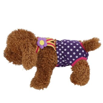 Dog Diaper Suspender Underwear Reusable Washable Pants Purple XL -intl June 2018 - 2 Dog Diaper Suspender Underwear Reusable Washable Pants Purple XL -intl - 2