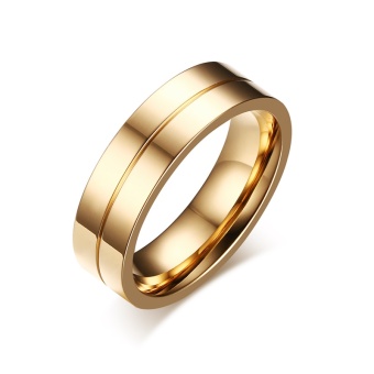 Fashion Couple Rings Gold Plated Ring For Women Man Cubic ZirconiaCZ Diamond Wedding Band Stainless Steel Romantic Jewelry - Intl June 2018 - 4 Fashion Couple Rings Gold Plated Ring for Women Man Cubic ZirconiaCZ Diamond Wedding Band Stainless Steel Romantic Jewelry - intl - 4