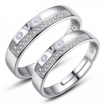 Fashion Lovers Rings Silver Adjustable Couple Ring Jewelry E026 - Intl May 2018 - 5 Fashion Lovers Rings Silver Adjustable Couple Ring Jewelry E026 - intl - 5