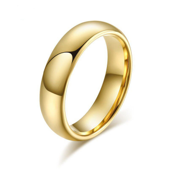 Fashion Tungsten Couple Rings 6MM/4MM Wide 18k Gold Plated Wedding Ring For Women And Men Jewelry - Intl April 2018 - 3 Fashion Tungsten Couple Rings 6MM/4MM Wide 18k Gold Plated Wedding Ring for Women and Men Jewelry - intl - 3