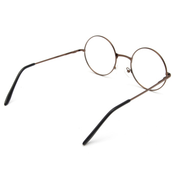 Fashion Women Men Vintage Round Mirror Lens Eyeglasses Glasses Eyewear Unisex Coffee June 2018 - 5 Fashion Women Men Vintage Round Mirror Lens Eyeglasses Glasses Eyewear Unisex coffee - 5