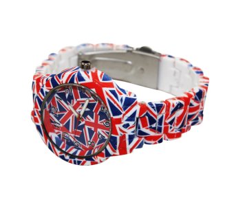 Geneva Woman's USA Red/Blue/White Ceramics Bracelet Watch July 2018 - 2 Geneva Woman's USA Red/Blue/White Ceramics Bracelet Watch - 2