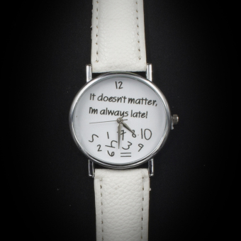 Geneva Women's Casual Watch Doesn't Matter White Leather Strap GE008Q June 2018 - 2 Geneva Women's Casual Watch Doesn't Matter White Leather Strap GE008Q - 2