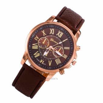 Geneva Women's Fashion Roman Numerals Faux Leather Watch (Brown) June 2018 - 2 Geneva Women's Fashion Roman Numerals Faux Leather Watch (Brown) - 2