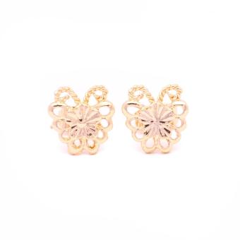 Glamorosa Monarch Butterfly In 14K Gold Platted Stud Earrings (Gold) Buy 1 Take 2 Assorted Earrings June 2018 - 2 Glamorosa Monarch Butterfly in 14K Gold Platted Stud Earrings (Gold) Buy 1 Take 2 Assorted Earrings - 2