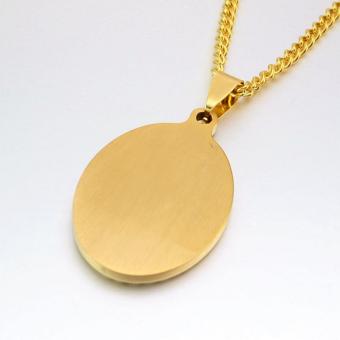 Gold Tone Stainless Steel Oval Crystals Our Lady Of Guadalupe Saint Mary Pendant Necklace Curb Chain 60CM Long - Intl May 2018 - 4 Gold Tone Stainless Steel Oval Crystals Our Lady of Guadalupe Saint Mary Pendant Necklace Curb Chain 60CM Long - Intl - 4