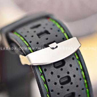 GT Men's Sports Racing Chronograph Style Black Silicone Strap Watch (Green) July 2018 - 5 GT Men's Sports Racing Chronograph Style Black Silicone Strap Watch (Green) - 5