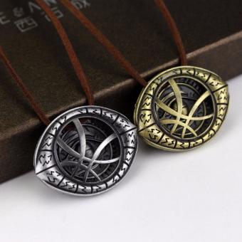 Hequ New Chic Eye Of Agamotto Amulet Men Antique Bronze NecklacePendant Bronze - Intl June 2018 - 2 Hequ New Chic Eye of Agamotto Amulet Men Antique Bronze NecklacePendant Bronze - intl - 2