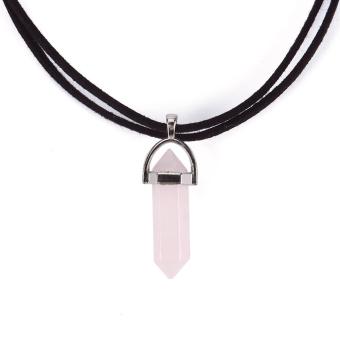 High Quality Store New 9 Colors Black Velvet Choker Natural CrystalOpal Gem Stone Turquoise Pendant Chain Necklace Gothic JewelryAmethyst June 2018 - 3 High Quality Store New 9 Colors Black Velvet Choker Natural CrystalOpal Gem Stone Turquoise Pendant Chain Necklace Gothic JewelryAmethyst - 3