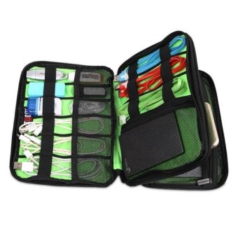 Hot Sale Fashion Double Travel Storage Organizer Bag Carry Case ForCable Charger - Intl June 2018 - 3 Hot Sale Fashion Double Travel Storage Organizer Bag Carry Case ForCable Charger - intl - 3