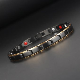 Hottime 4 In 1 Magnetic New Fashion Lovers' Jewelry Steel BlackGold Titanium Bracelet For Women And Men Never Fade Top-Quality10089 - Intl June 2018 - 5 Hottime 4 in 1 Magnetic New Fashion Lovers' Jewelry Steel BlackGold Titanium Bracelet For Women And Men Never Fade Top-Quality10089 - intl - 5