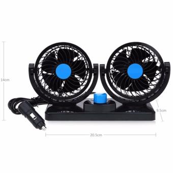 HX-T304 Mitchell Double-Headed Vehicle Fan (Black-Blue) June 2018 - 3 HX-T304 Mitchell Double-Headed Vehicle Fan (Black-Blue) - 3