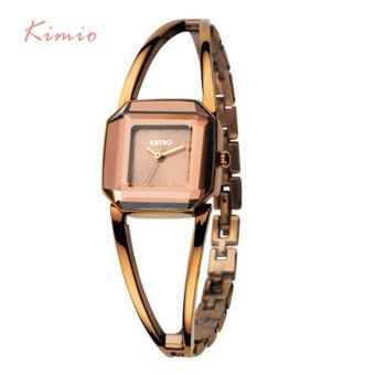 KIMIO Square Fashion Skeleton Bracelet Rose Gold Watches 2017 Luxury Brand Ladies Watch Women Female Quartz-watch Wristwatches - Intl June 2018 - 4 KIMIO Square Fashion Skeleton Bracelet Rose Gold Watches 2017 Luxury Brand Ladies Watch Women Female Quartz-watch Wristwatches - intl - 4