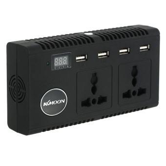 KKmoon 200W Car Inverter DC 12V To AC 220V 50Hz With 4 USB Ports / 2 AC Outlet / Voltage Display - Intl June 2018 - 4 KKmoon 200W Car Inverter DC 12V to AC 220V 50Hz with 4 USB Ports / 2 AC Outlet / Voltage Display - intl - 4