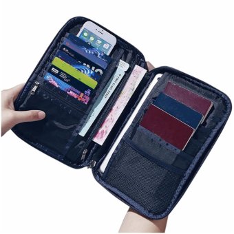 Large Passport Organiser Wallet Family Mens With Over 18 SlotsPockets For Travel Documents - Blue - Intl June 2018 - 3 Large Passport Organiser Wallet Family Mens with Over 18 SlotsPockets for Travel Documents - Blue - intl - 3