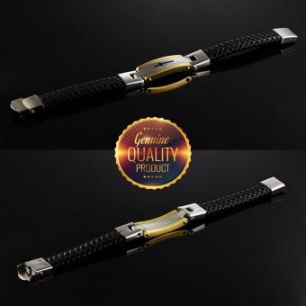 Leather Premium Cross Bracelet (18k Gold Plated) (19CM) June 2018 - 3 Leather Premium Cross Bracelet (18k Gold Plated) (19CM) - 3