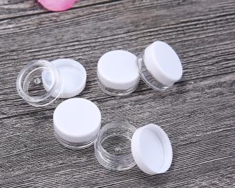 Leegoal 50 Pieces Travel Cosmetic Sample Containers 5 Gram PlasticPot Jars (White,Round) - Intl June 2018 - 2 leegoal 50 Pieces Travel Cosmetic Sample Containers 5 Gram PlasticPot Jars (White,Round) - intl - 2