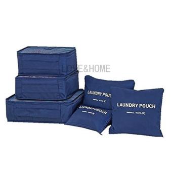 LOVE&HOME 6 In 1 Secret Pouch Travel Organizer Set (DarkBlue,Pink) Set Of 2 June 2018 - 2 LOVE&HOME 6 in 1 Secret Pouch Travel Organizer Set (DarkBlue,Pink) Set Of 2 - 2