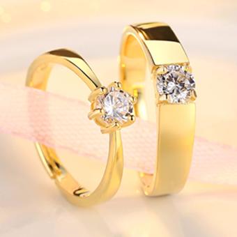 LOVE&HOME Adjustable Couple Rings Jewelry Affectionate LoversRings(Gold) JZ-13 June 2018 - 2 LOVE&HOME Adjustable Couple Rings Jewelry Affectionate LoversRings(Gold) JZ-13 - 2
