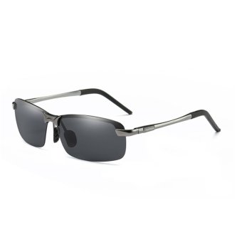 Men's Polarized 100%UV400 HD Night Vision Driving Glasses Aviator Sunglasses - Intl June 2018 - 3 Men's Polarized 100%UV400 HD Night Vision Driving Glasses Aviator Sunglasses - intl - 3