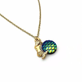 Mermaid Necklace, Charm Necklace June 2018 - 2 Mermaid Necklace, Charm Necklace - 2