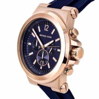 Michael Kors Dylan Navy Dial Rose Gold-tone Navy Silicone StrapMen's Watch MK8295 April 2018 - 3 Michael Kors Dylan Navy Dial Rose Gold-tone Navy Silicone StrapMen's Watch MK8295 - 3
