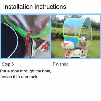 Motorcycle Canopy Motorbike Roof Motor Bicycle Electromobile SunVisor Shade Tent Umbrella Windshield Blue - Intl June 2018 - 4 Motorcycle Canopy Motorbike Roof Motor Bicycle Electromobile SunVisor Shade Tent Umbrella Windshield Blue - intl - 4