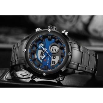 Naviforce Stainless Steel Strap Men's Watch NF9088 (Black/Black/Blue) June 2018 - 2 Naviforce Stainless Steel Strap Men's Watch NF9088 (Black/Black/Blue) - 2