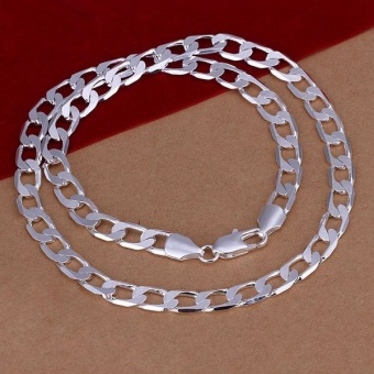 Necklace 925 Silver Necklace 925 Silver Fashion Jewelry Necklace 20 Inches Chain For Men Wholesale Christmas Valentine's Day Gifts - Intl June 2018 - 3 Necklace 925 Silver Necklace 925 Silver Fashion Jewelry Necklace 20 Inches Chain For Men Wholesale Christmas Valentine's Day Gifts - intl - 3