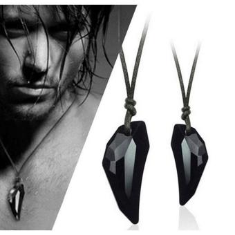 New Mens Ladies Classic Fashion Sexy Crystal Wolf Tooth PendantNecklace Gift BK Black - Intl June 2018 - 2 New Mens Ladies Classic Fashion Sexy Crystal Wolf Tooth PendantNecklace Gift BK Black - intl - 2