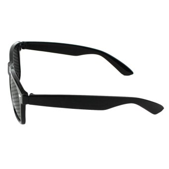 New Shape Fly Pinhole Anti Fatigue Myopia Glasses - Black June 2018 - 2 New Shape Fly Pinhole Anti Fatigue Myopia Glasses - Black - 2