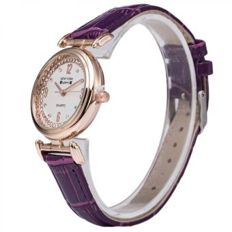 Newyork Army NYA8201 Ladies Rosegold Case Leather Strap Watch - Purple June 2018 - 2 Newyork Army NYA8201 Ladies Rosegold Case Leather Strap Watch - Purple - 2