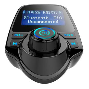 NiceEshop Bluetooth Car MP3 Player FM Transmitter With USB ChargerAnd Aux Cord (Black) June 2018 - 2 niceEshop Bluetooth Car MP3 Player FM Transmitter With USB ChargerAnd Aux Cord (Black) - 2