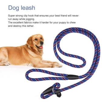 OH Best Soft Dog Training Leash Chew Resistant Nylon Ergonomic Anti Slip Grip Blue - Intl June 2018 - 2 OH Best Soft Dog Training Leash Chew Resistant Nylon Ergonomic Anti Slip Grip Blue - intl - 2