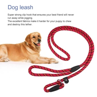 OH Best Soft Dog Training Leash Chew Resistant Nylon Ergonomic Anti Slip Grip Red - Intl June 2018 - 2 OH Best Soft Dog Training Leash Chew Resistant Nylon Ergonomic Anti Slip Grip Red - intl - 2