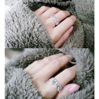 Okdeals Rose Gold Band Rhinestone Rings Queen Crown Princess Women- Intl June 2018 - 5 Okdeals Rose Gold Band Rhinestone Rings Queen Crown Princess Women- intl - 5