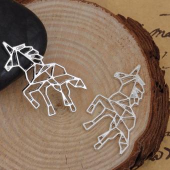 Patrick Lovebird Unicorn Origami Long Necklace (Silver Tone) June 2018 - 5 Patrick Lovebird Unicorn Origami Long Necklace (Silver Tone) - 5