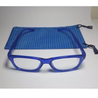 PC TV Anti Radiation And Fatigue Non Fatigue Square Eye Glasses (BLUE) June 2018 - 2 PC TV Anti Radiation And Fatigue Non Fatigue Square Eye Glasses (BLUE) - 2