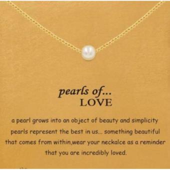 PEARLS OF LOVE Pendant Necklace Gold Dipped Buy 1 Take 1 April 2018 - 2 PEARLS OF LOVE pendant necklace gold dipped Buy 1 Take 1 - 2