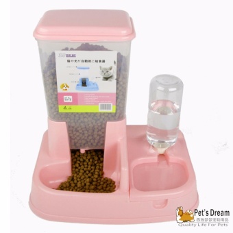 Pet's Dream Pet Dog Cat 2 In 1 Automatic Food Water Feeder (Red) - Intl June 2018 - 2 Pet's Dream Pet Dog Cat 2 In 1 Automatic Food Water Feeder (Red) - intl - 2